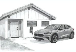 AI generated EV Charging Station image